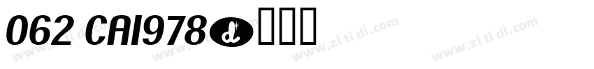 062 CA1978字体转换